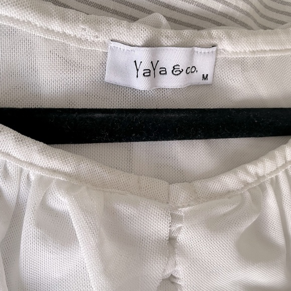 Ya ya & co net white crop top - Picture 2 of 3